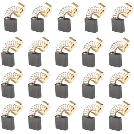 Jeu de 20 balais en carbone pour moteurs électriques, référence 99044/999044, dimensions 7x17x18 mm, balais de charbon pour outils électriques. (1/5)
