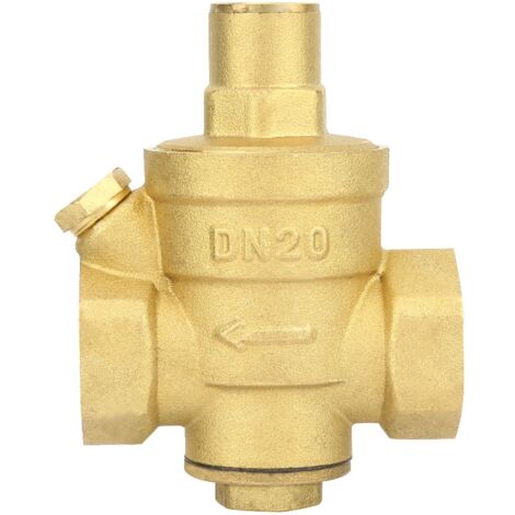 Régulateur de débit d'eau en laiton DN20 ajustable pour installation sanitaire (1/5)