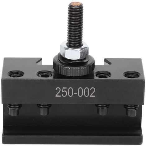 Porte-outil tour métal rapide, acier carbone haute résistance, changement rapide CNC (250-002) (1/5)