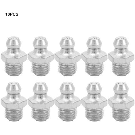 10 Embouts Métalliques pour Pistolet à Graisse, Kit d'Accessoires de Lubrification Professionnels (1/5)