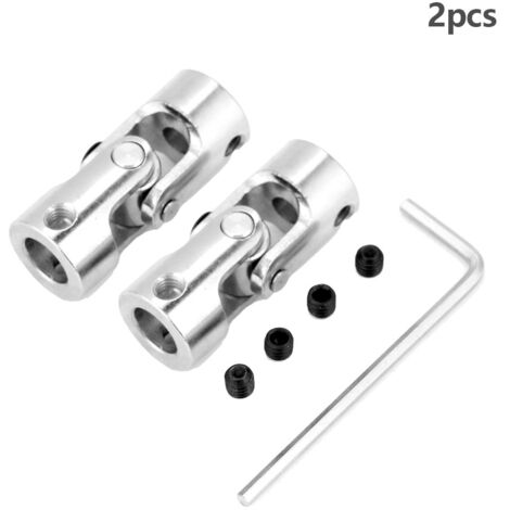 2 pièces Joint Universel 35mm pour Moteur Bricolage, Connecteur d'Arbre 14mm avec Alésage 8x8mm pour Transmission Mécanique