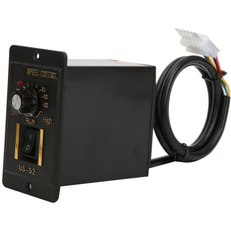 Régulateur de Vitesse Moteur BERM avec Potentiomètre, Bouton Fileté et Connecteur 3.96, 120W AC220V 50/60Hz (1/5)