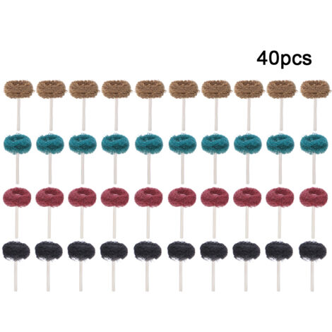 40 disques à lamelles abrasives pour meuleuse, kit de polissage métal avec meules pour outil rotatif