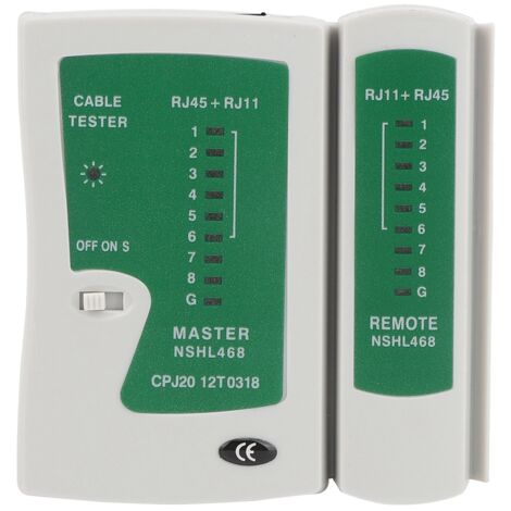 Testeur de Réseau RJ45 RJ11 YG468 - Vérificateur Rapide pour Câbles Ethernet et Téléphoniques