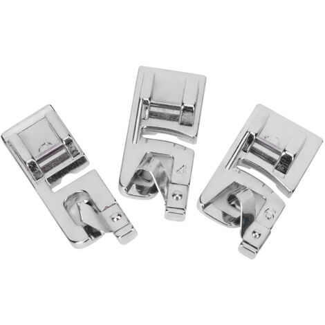 Pied à Ourlet Roulé pour Machine à Coudre - 3 Pièces - Accessoires Couture (1/5)