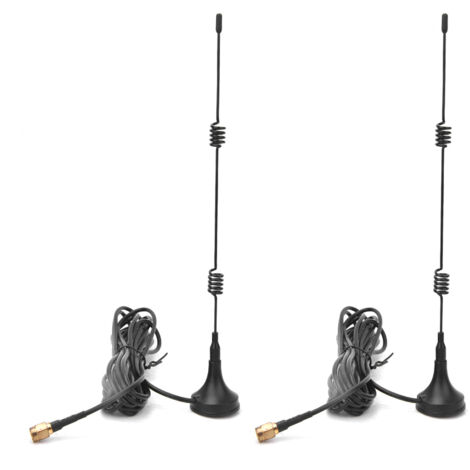 2 Pièces Antenne Ventouse Magnétique Haute Performance pour Voiture, 3m Câble, 2.4GHz, Compatible WiFi 700-2700MHz (1/5)