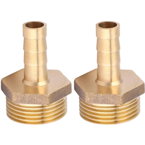Raccord à Crépine Fileté Mâle Laiton G3/4, 2 Pièces pour Gaz ou Eau 10mm (1/5)