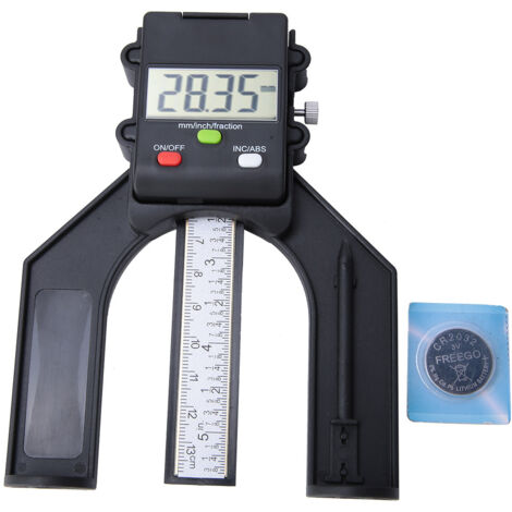 Jauge de profondeur numérique magnétique 80 mm avec écran LCD pour bois, outil de mesure de précision manuel (1/5)