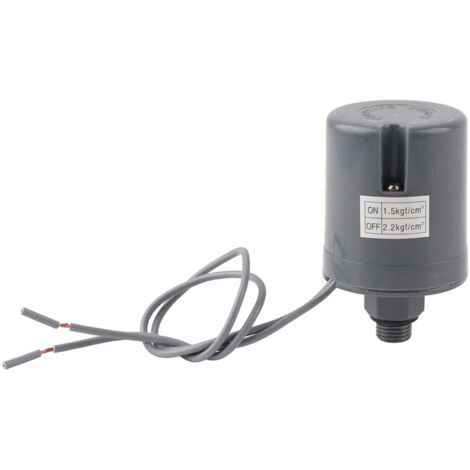 Interrupteur automatique de pression pour pompe à eau, filetage mâle G1/4'', réglage 1.5-2.2 kgf/cm², universel