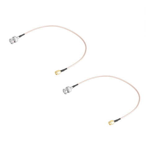 Câble d'Antenne RG316 SMA Mâle vers BNC Mâle 50Ω 30cm - Lot de 2 Pièces (1/5)