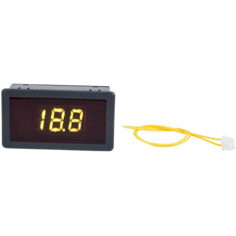 Voltmètre Numérique AC 70-380V, Affichage LED Jaune 0.56", pour Tableau de Bord