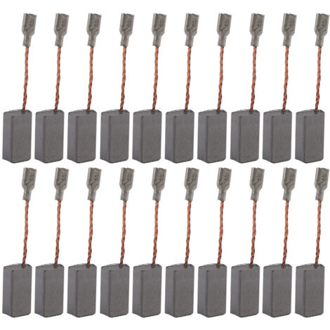 20 Pièces Balais Charbons pour Perceuse, Haute Performance 5x8x16mm, Compatibles Multimarque