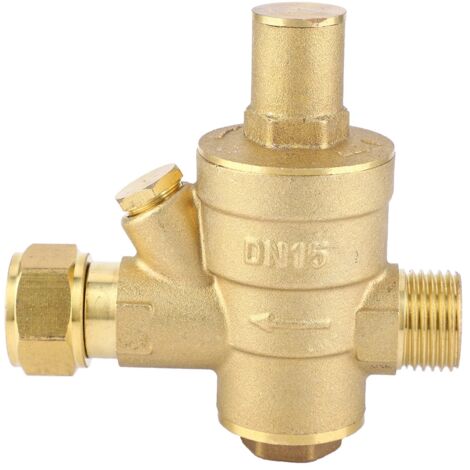 Régulateur de pression hydraulique DN15 1/2" ajustable pour installation sanitaire (1/5)