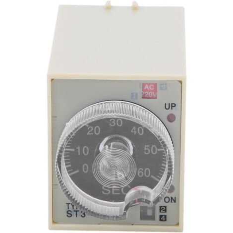 Minuterie Numérique ST3PA, Boîtier Métallique pour PC, 220V AC 50/60Hz, Temporisation Réglable (1/5)