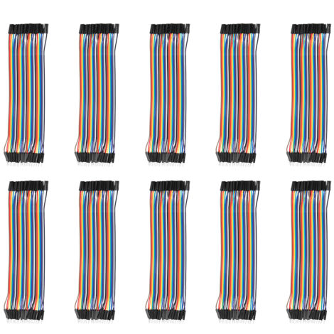 10 Pièces Connecteurs Mâle-Femelle 2.54mm pour Arduino et Prototypage Électronique