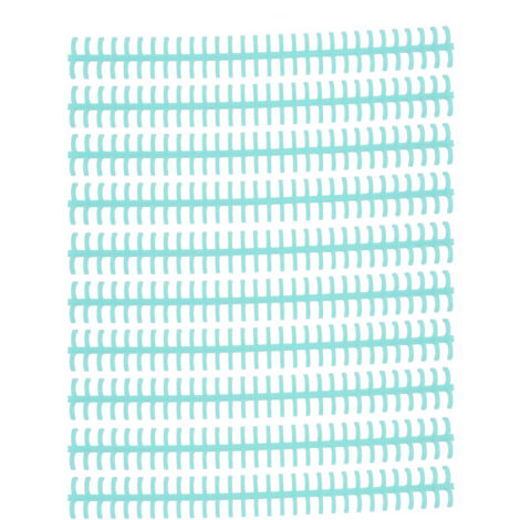 10 Peignes de Reliure en Plastique PP Résistant, 30 Anneaux 10mm, Couleur Bleu Clair - Pour Relier des Documents Modifiables, Fournitures de Bureau et Scolaires (1/5)