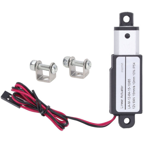 Actuateur linéaire 12V miniature pour tracteur, course 10 mm, alliage léger et ABS. (1/5)