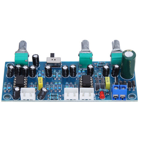 Préamplificateur 2.1 canaux avec filtre passe-bas pour caisson de basses - Module amplificateur audio