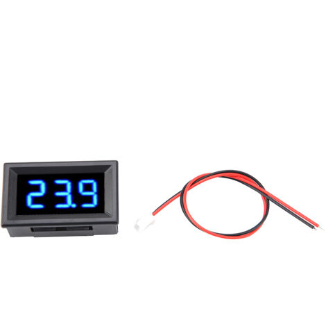 Voltmètre Numérique DC 2.5-30V avec Affichage LED Bleu 0.56" pour Mesure de Tension
