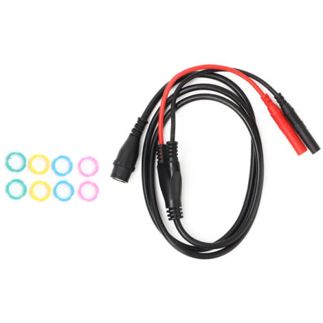Connecteur BNC Mâle à Fiche Banane Droite pour Câble Coaxial d'Oscilloscope, Longueur 1m (1/5)