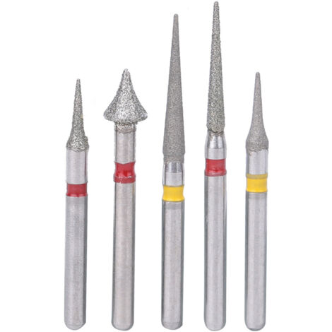 5 pièces Fraises Diamantées Dentaires pour Orthodontie et Polissage Interproximal - Outils de Précision pour Laboratoire Dentaire (1/5)
