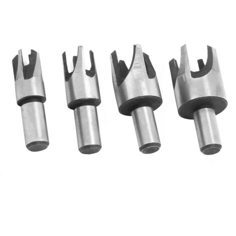 Forets à Cheville en Acier Carbone 45, 4 Pièces pour Bois et Liège, Outils de Perçage (1/5)