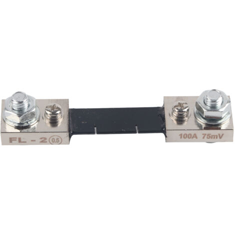 Résistance shunt 75mV 100A FL-2 pour mesure de courant haute précision, compatible compteurs analogiques et numériques (1/5)