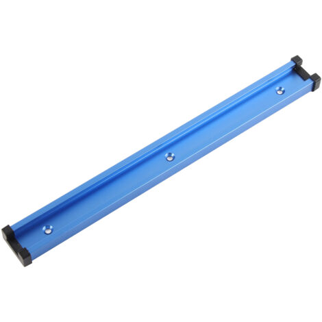 Rail en T en aluminium 300 mm, guide de coupe précis pour scie circulaire, outil de menuiserie portable et stable.