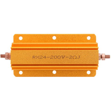 Résistance industrielle 200W 2 ohms RX24 - Boîtier aluminium pour systèmes de puissance et chauffage (1/5)