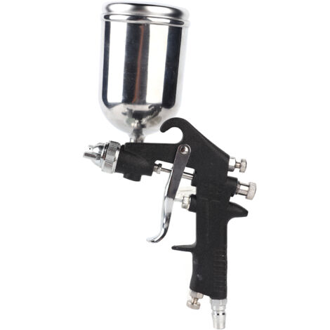 Pistolet à Peinture Pneumatique F-75-G Noir Diamant avec Busette de 0.1 Pouce et Réservoir Supérieur (1/5)