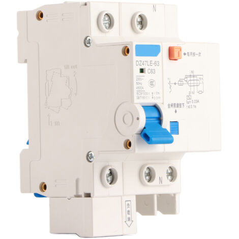 Disjoncteur Différentiel 1P 63A 30mA 230V - Interrupteur de Sécurité Électrique (1/5)