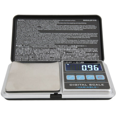 Balance de Poche Mini 500g Précision 0.01g pour Poids Bijoux et Cuisine (1/5)