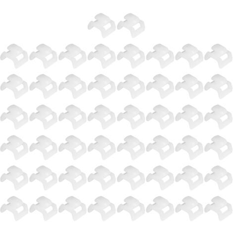 50 pièces Attaches Câbles pour Profilés Aluminium 30, Fixation pour Câbles Électriques (1/5)