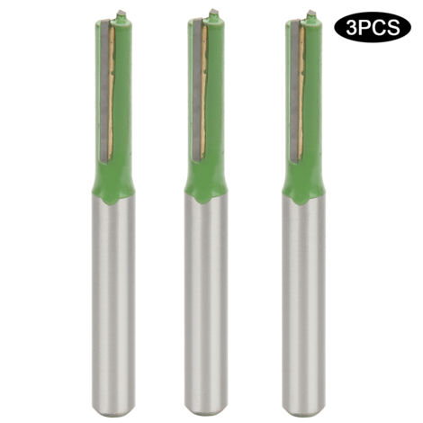 3 Pièces Fraises à Double Tranchant 6x6x20mm pour Découpe du Bois - Outils de Routage Professionnels (1/5)