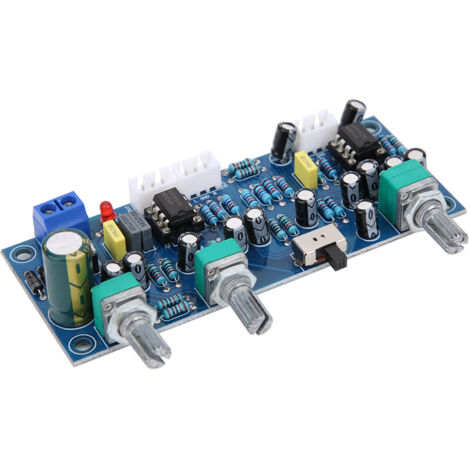 Préamplificateur 2.1 Canaux avec Filtre Passe-Bas pour Caisson de Basse, Circuit Audio Haute Fidélité (1/5)
