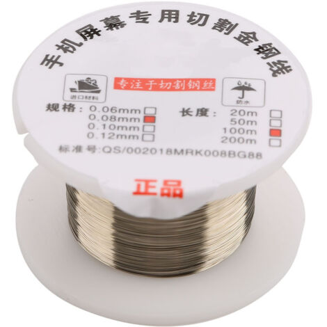 Fil de molybdène 0,08 mm pour réparation écran LCD et OLED, 100 mètres pour séparateurs d'affichage (1/5)
