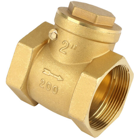 Clapet anti-retour en laiton DN50 à battant, filetage femelle, 232 PSI pour système hydraulique (1/5)
