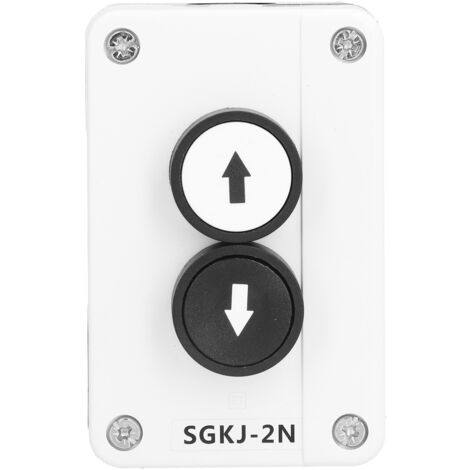 Interrupteur à bouton-poussoir pour portes de garage et hayons élévateurs, modèle SGKJ‑2N (1/5)