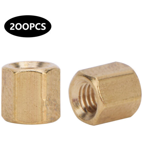 Support en laiton pour carte mère, kit de 50 à 200 pièces d'écrous hexagonaux M3, longueurs 5 à 20 mm, accessoires de fixation M3 pour composants électroniques. (1/5)