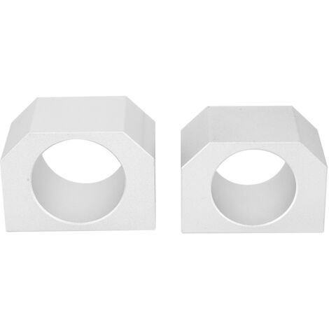 2 Pièces Support de Montage en Aluminium CNC pour Équipement d'Atelier, avec 10 Trous de Fixation (1/5)