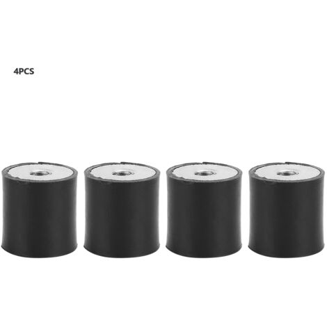 4 Pièces Pieds Anti-Vibration en Caoutchouc Isolateurs de Bruit Amortisseurs pour Machines (20x20mm M6) (1/5)