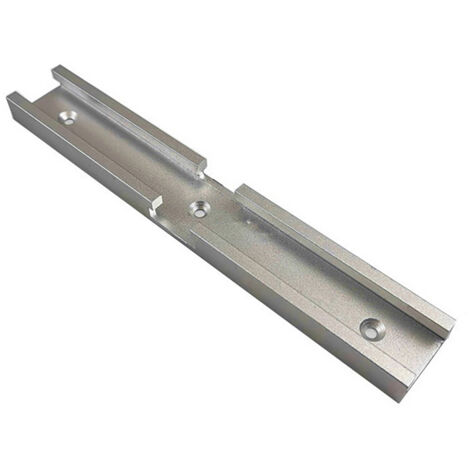 Rail en T en Aluminium 200 mm pour Menuiserie, Échelle de Précision, Montage Simple, Outil de Travail du Bois Blanc (1/5)