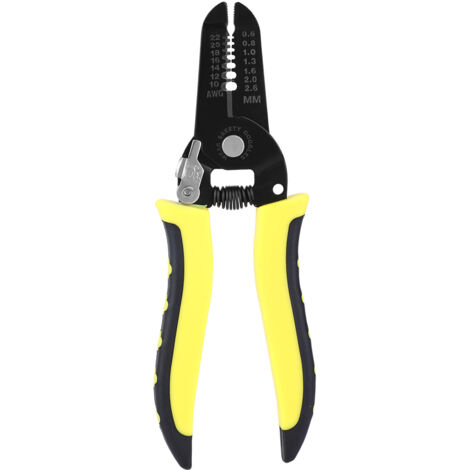 Pince à dénuder multifonction 7-en-1 pour fils 10-22 AWG, coupe-câbles en acier (1/5)