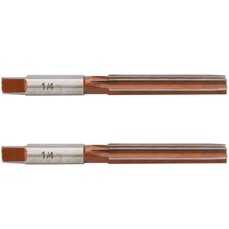 2PCS Alésoir Conique à Queue Cylindrique pour Alésage de Précision 1/4" (1/5)