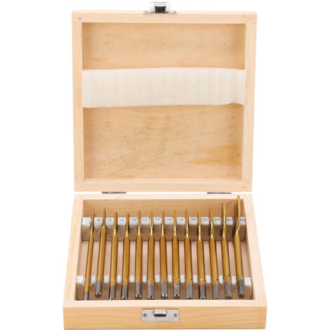 13 Forets Plats en Acier au Carbone pour Perceuse, Tige Hexagonale 1/4" - Idéal Travail Bois et Métal (1/5)
