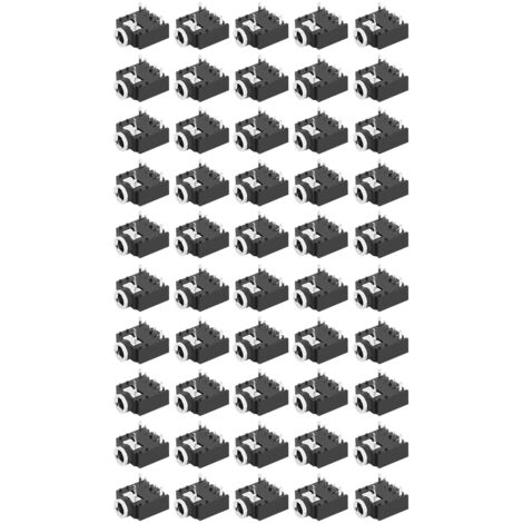 50 pièces connecteur audio PJ‑307 5 broches pour prise jack 3.5mm, adaptateur casque stéréo interne (1/5)