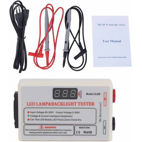 Testeur de Rétroéclairage LED Automatique pour Écrans LCD (Alimentation 85-265V, Prise Européenne)