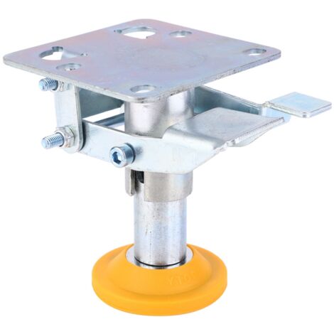Verrou de plancher en acier au manganèse pour chariot, patin TPU compatible roues 4-5 pouces - Modèle X-75-32-3 (1/5)