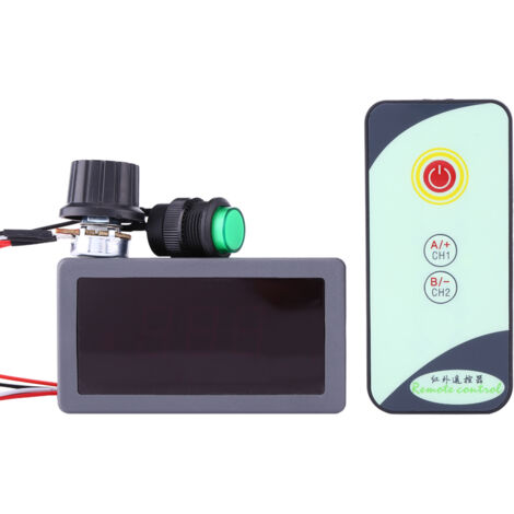 Contrôleur PWM 6V-24V avec Écran LCD et Télécommande IR pour Moteur (1/5)