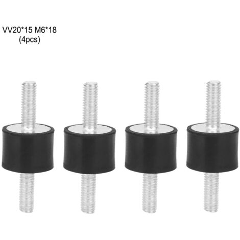 Silentblocs antivibratoires M6 pour véhicules et bateaux, 4 pièces caoutchouc mâle VV2015 M618 (1/5)